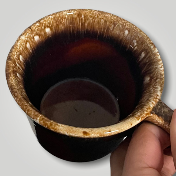 Vintage Hull USA Crestone Oven Proof Brown Drip Ware Stoneware Mug - Picture 5 of 12